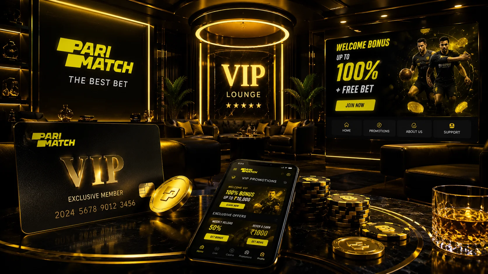 VIP-зал Parimatch Casino — эксклюзивные привилегии